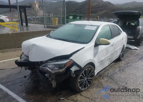 2016 Toyota Corolla S Plus из США, поврежденный, VIN 5YFBURHE9GP548287